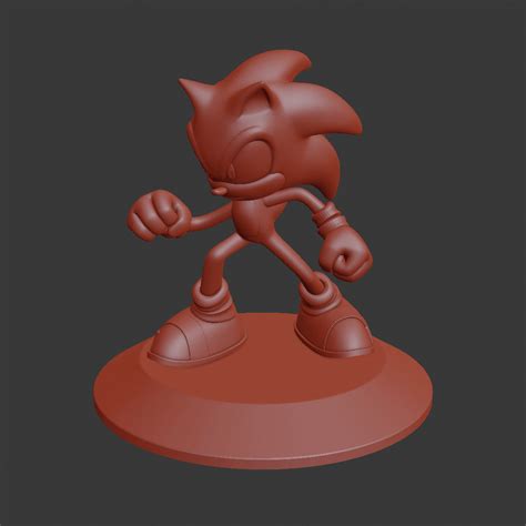 Stl File Sonic Printable Fanart 3d Model・3d Printer Design To Download