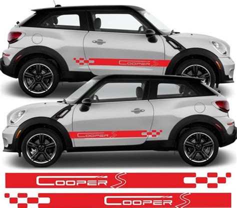 Zen Graphics Mini R61 Paceman Cooper S Side Stripes Sickers