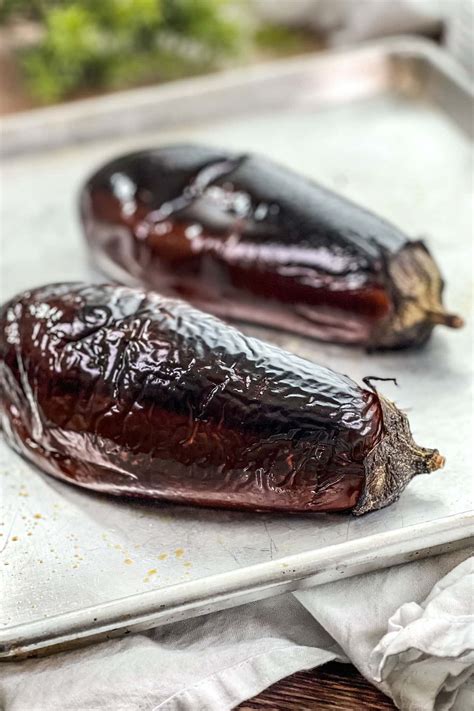 How To Roast Eggplant Whole So Easy Cookthestory