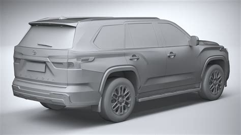 Toyota Sequoia 2023 3d Model Cgtrader