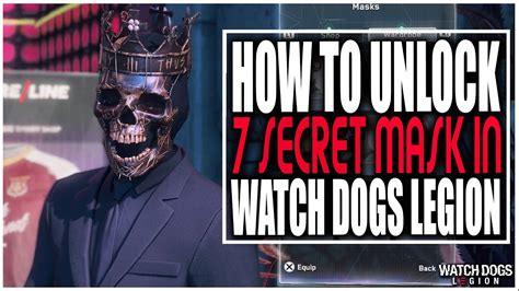 How To Unlock 7 Secret Mask In Watch Dogs Legion You Need These Mask