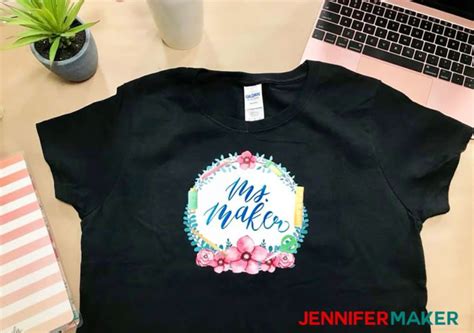 Print Then Cut Cricut Transfer T Shirts Jennifer Maker
