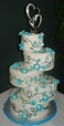 Offset Round Wedding Cake - CakeCentral.com