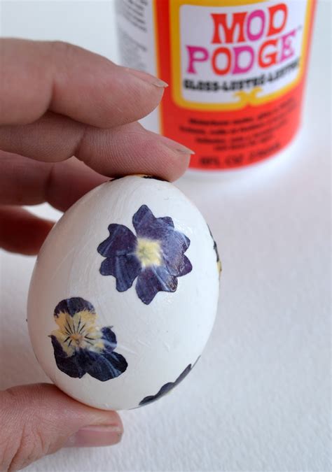 Diy Pressed Flower Easter Egg Tutorial