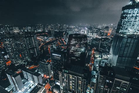 무료 이미지 수평선 지평선 밤 시티 마천루 도시의 도시 풍경 도심 어두운 황혼 저녁 대주교 탑 블록