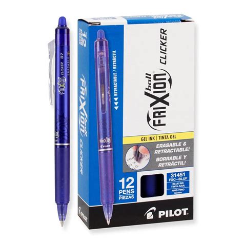 Pilot Frixion Clicker Retractable Erasable Rolling Ballpoint Pen