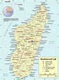 Madagascar cities map - Madagascar map with cities (Eastern Africa ...