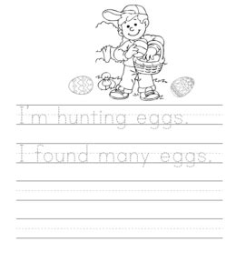 Place each slip inside a plastic egg. Easter Coloring Pages and Writing Worksheets | Playing ...