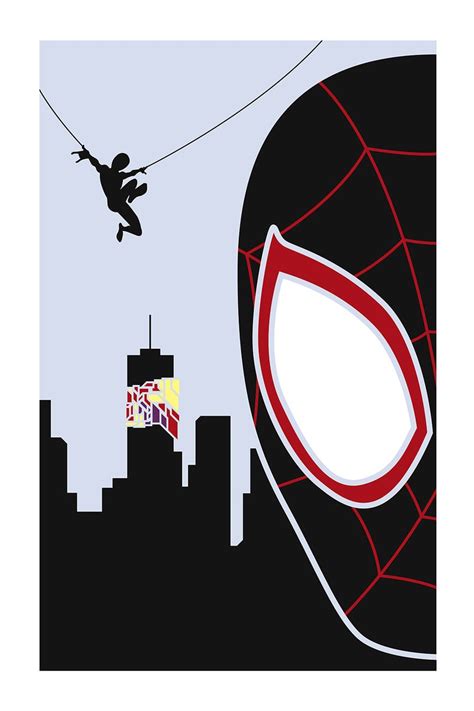Marvel Minimalist Miles Morales And Gwen Stacy Set Etsy