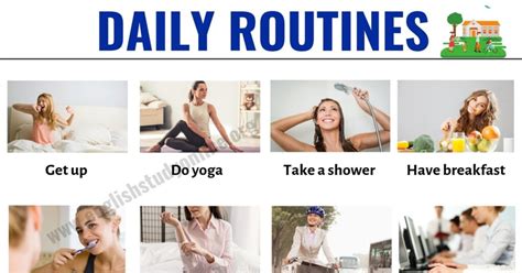 Daily Routine How To Talk About Your Daily Activities In English