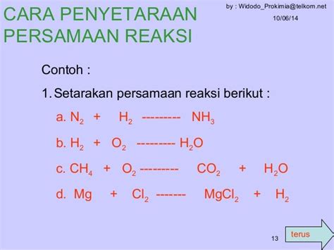Rumus Kimia Tatanama Dan Pers Reaksi