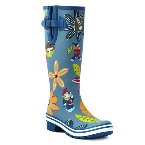 Womens Rain Boots Colorful Lovely Animal Print Floral Rain Boot