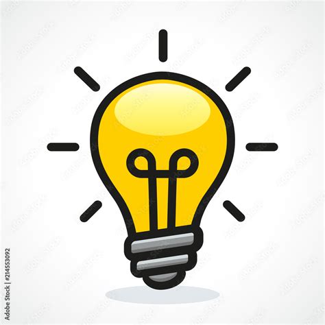Vector Light Bulb Design Icon Vector De Stock Adobe Stock
