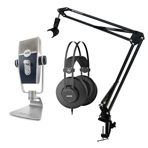 Akg Lyra Usb Microphone With Broadcast Stand And Headphones At Gear4music