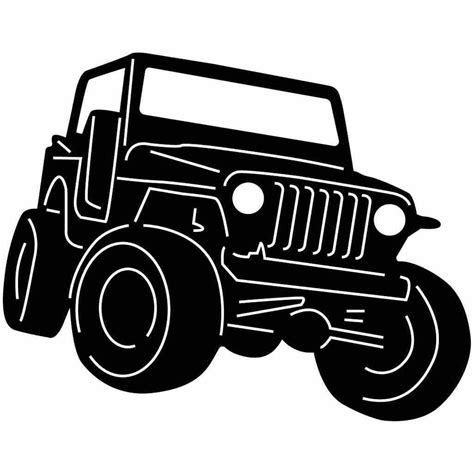 Jeep Car 4x4 Free Dxf Files Cut Ready For Cnc