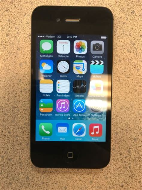 Apple Iphone 4 8gb Black Verizon A1349 Cdma For Sale Online Ebay