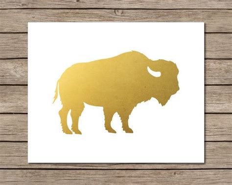 Gold Buffalo Printable Instant Download Printable By Craftmei