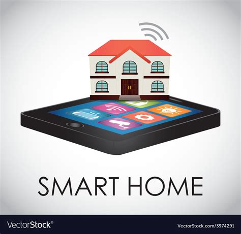 Smart Home Royalty Free Vector Image Vectorstock