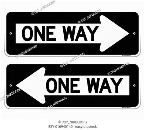 Road Signs For One Way Stock Photos And Images Agefotostock