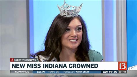 new miss indiana crowned youtube