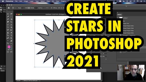 Create Stars In Photoshop 2021 Using Polygon Tool Tutorial Guide