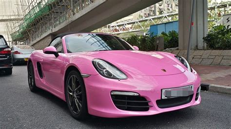 New Porsche Boxster S Wrapped In Pink For Hong Kong Customer