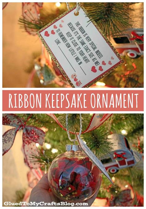 Ribbon Height Keepsake Ornament Kids Christmas Ornaments Students