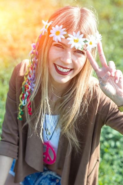 premium photo hippie girl style