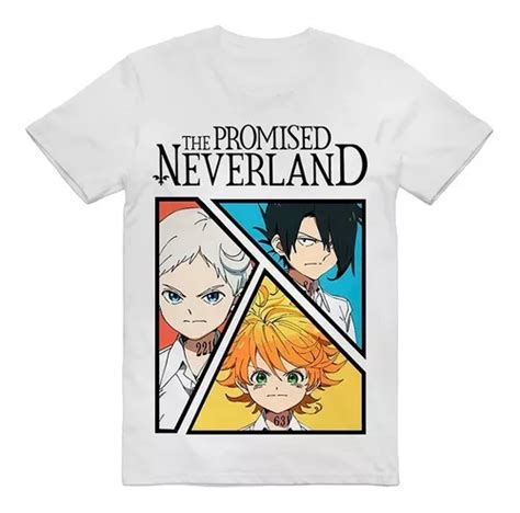 Camiseta The Promised Neverlands Emma Ray Norman Camisa Mercadolivre