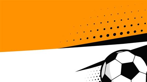 Football Soccer Powerpoint Templates Orange Sports Free Ppt