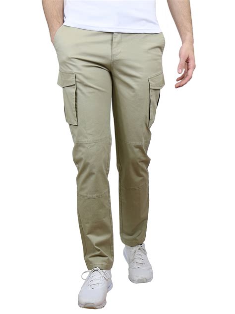 Gbh Mens Slim Fit Cotton Stretch Cargo Chino Pants 30 40