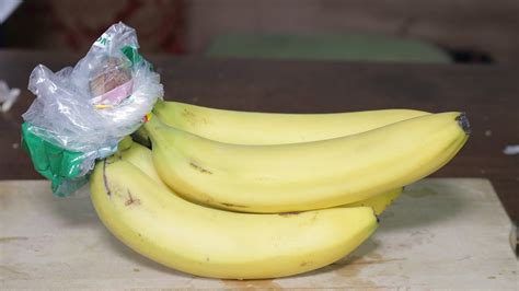 Keep Bananas Fresh For A Week Life Hack Youtube