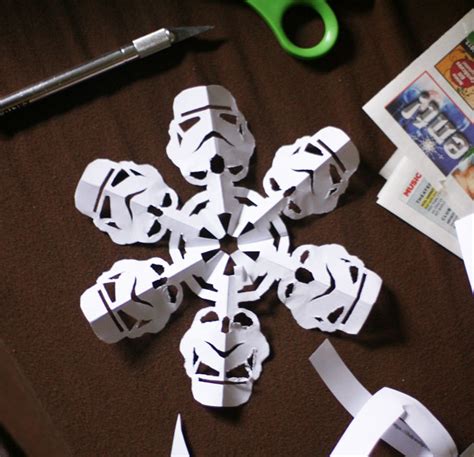 Star Wars Snowflake Paper Cut Outs