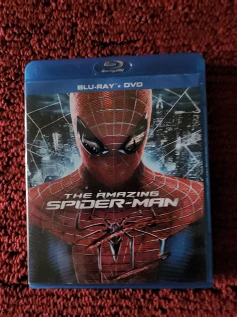 THE AMAZING SPIDER MAN Three Disc Combo Blu Ray DVD UltraViolet Digital Co PicClick