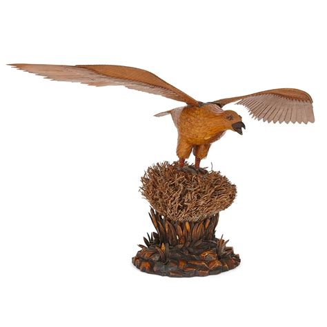 Chinese Antique Bamboo Model Of An Eagle Mayfair Gallery