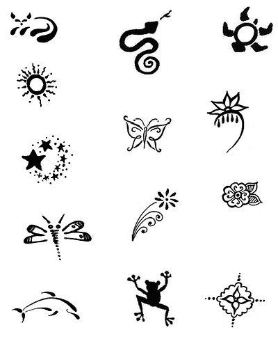 Beginners Stencil Easy Tattoo Outlines Goimages Fun