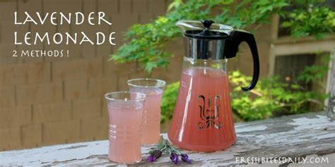 Lavender And Lemon Combine For A Refreshing Drink Two