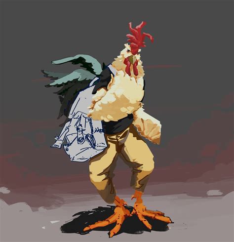 Artstation Basically An Anthropomorphic Chicken