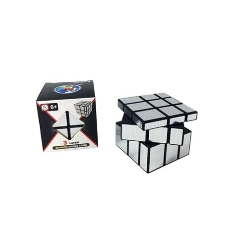 Cubo Magico 3x3 3d Plateado Abaco Juguetería