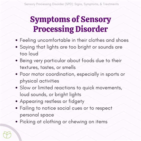 Sensory Processing Disorder Spd Symptoms In Children And Adults