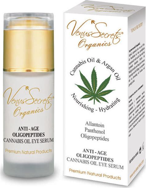 Venus Secrets Organics Anti Age Oligopeptides Cannabis Oil Eye Serum