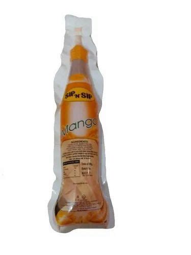 Yellow Sip N Sip Mango Juice Pouch Liquid Packaging Size Ml Ml