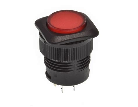 Enkelpolige Drukknop Rode Led On Off 1a250vac Botselecnl