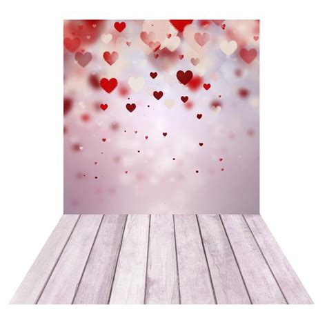 Hellodecor Polyester Fabric 5x7ft Valentines Day Backdrops Photography