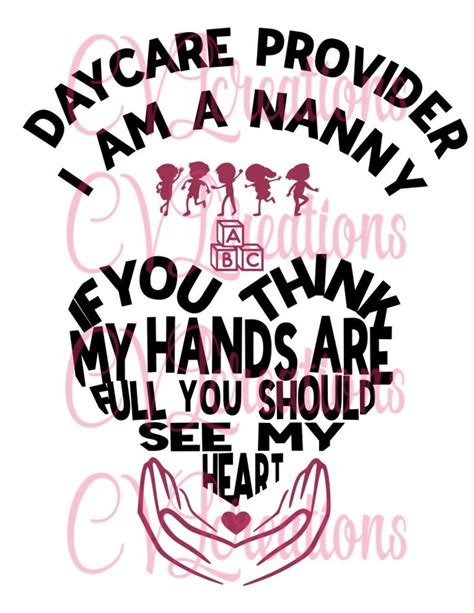 Daycare Provider Or Nanny If You Think My Hands Are Full You Etsy