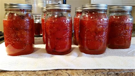 Whole Roma Tomatoes Water Bath Canned From Recipe In The Ball Blue