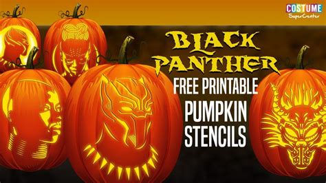 Free Black Panther Pumpkin Stencils Costume Supercenter Blog