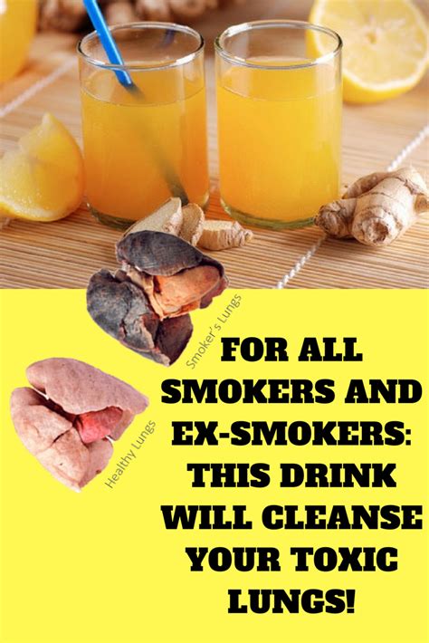 THIS NATURAL DRINK WILL CLEANSE YOUR LUNGS VERY FAST EVERY SMOKER AND