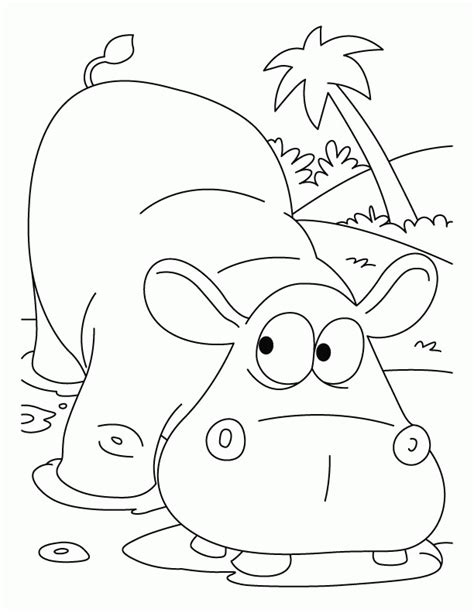 Use these images to quickly print coloring pages. Kids Page: - Cartoon HIPPO Colouringpage 2 Coloring Pages