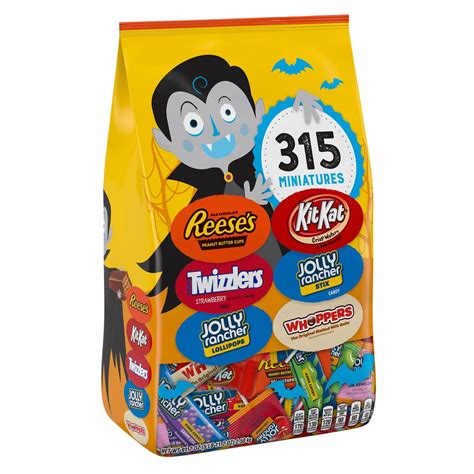 Hershey Miniatures Chocolate And Sweets Assortment Candy Halloween 912 Oz Bulk Variety Bag